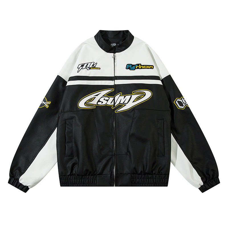 PU leather jacket