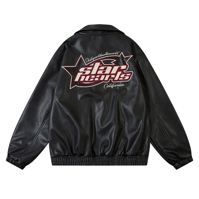 PU leather jacket