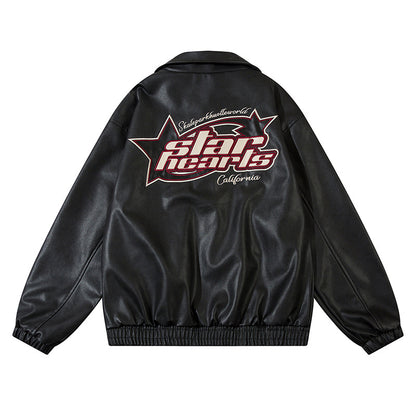 PU leather jacket