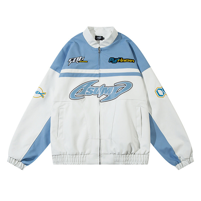 PU leather jacket