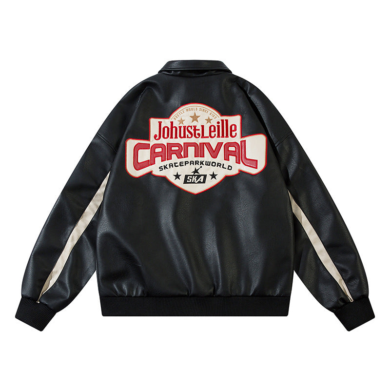 PU leather jacket