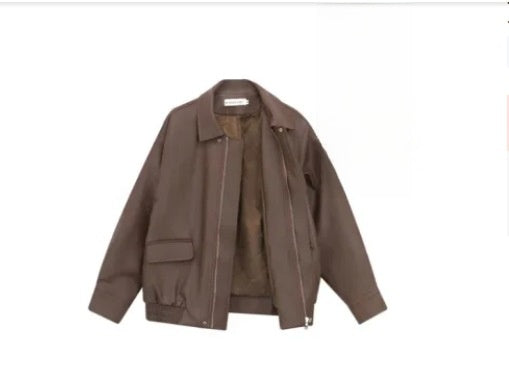 PU leather jacket