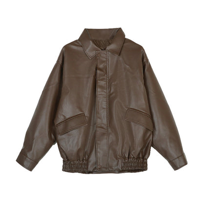 PU leather jacket
