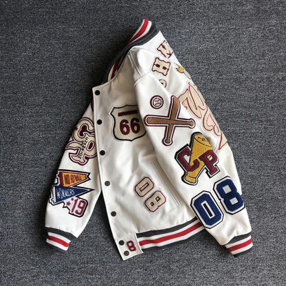 PU leather jacket