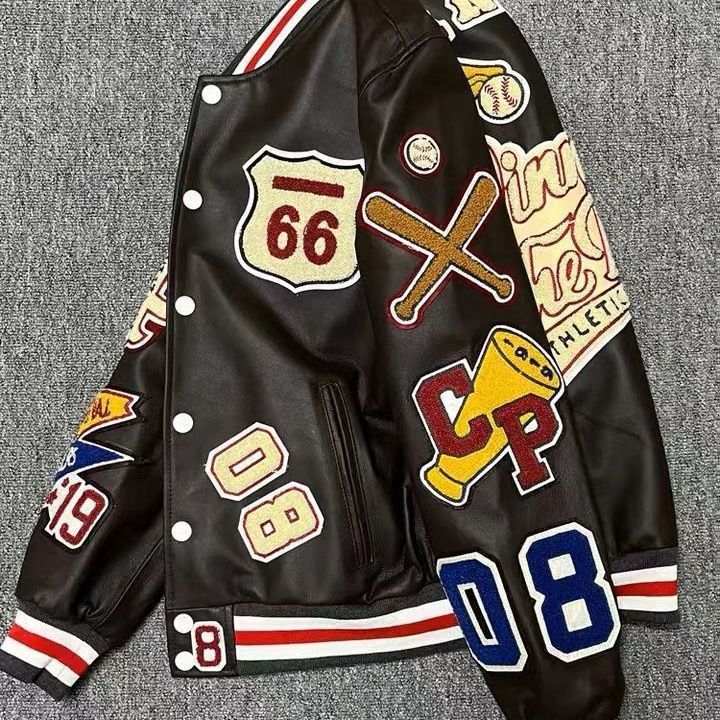 PU leather jacket