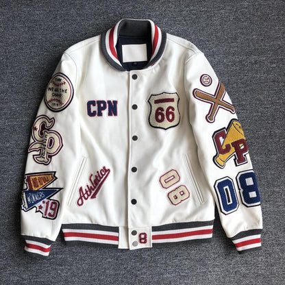 PU leather jacket