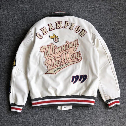 PU leather jacket