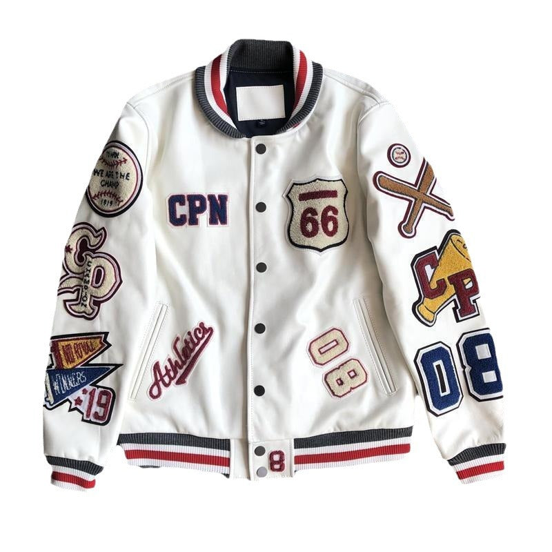 PU leather jacket