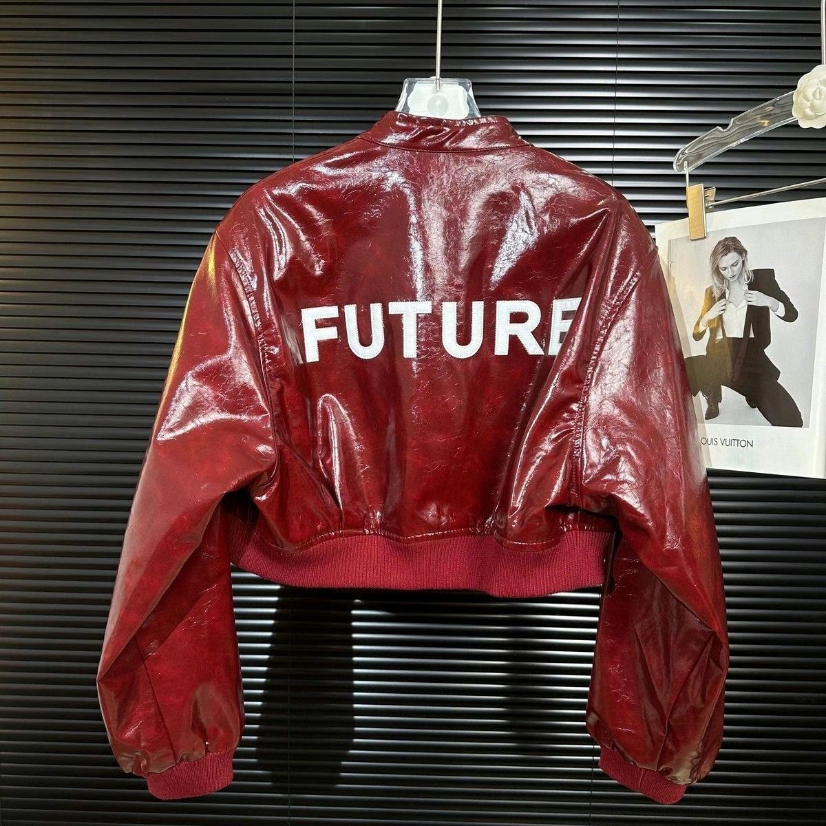 PU leather jacket