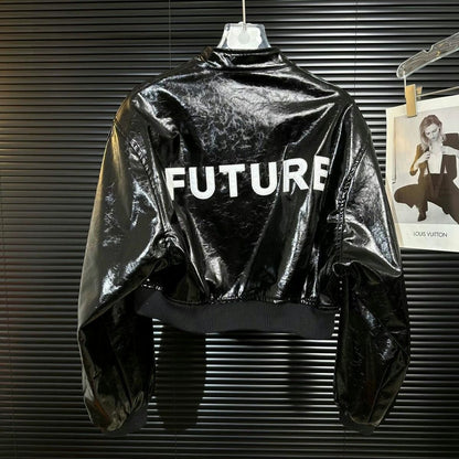 PU leather jacket