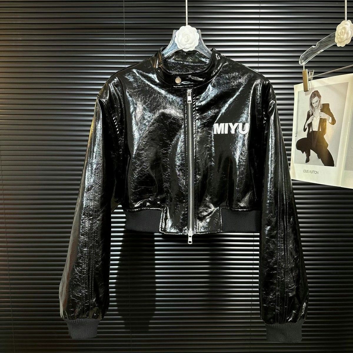 PU leather jacket