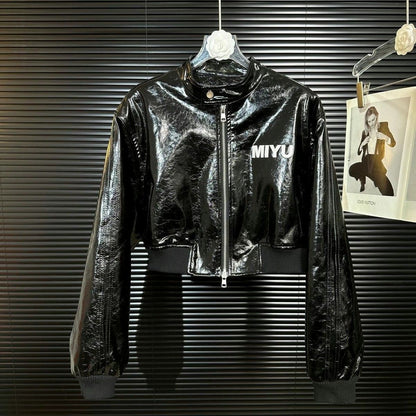PU leather jacket