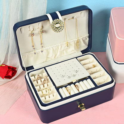 PU Leather Jewelry Organizer Box