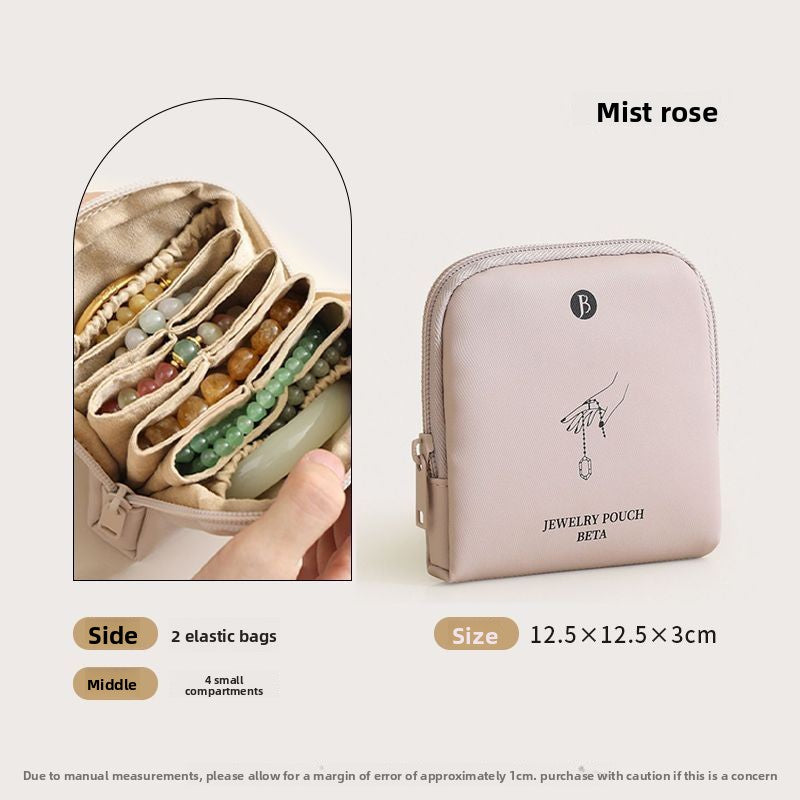 PU Leather Jewelry Organizer Clutch Bag