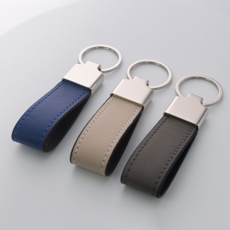 PU Leather Keychain with Metal Hook