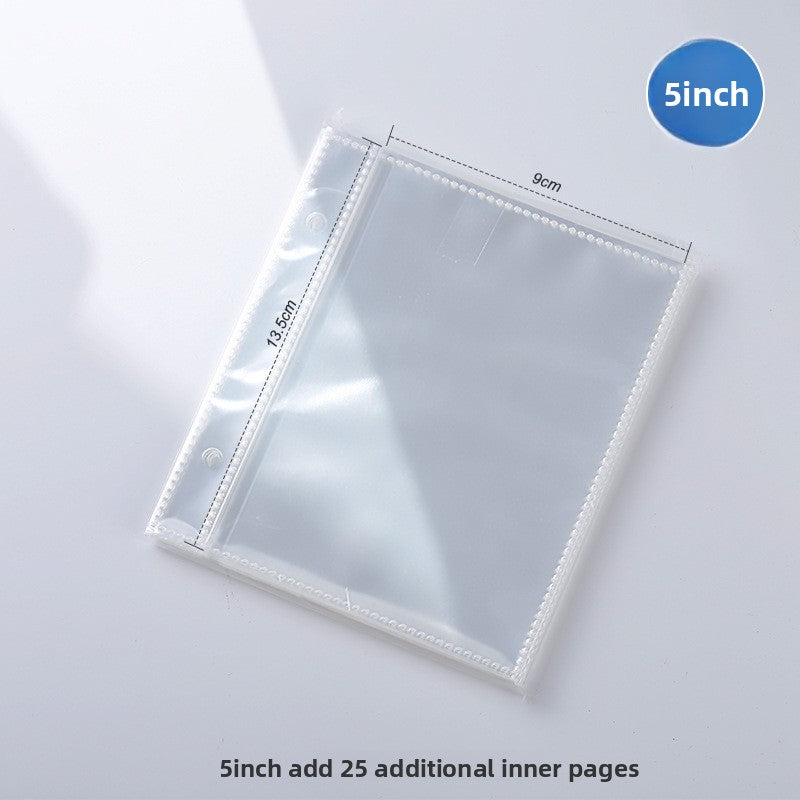 PU Leather Loose-Leaf Photo Album with Inner Pockets