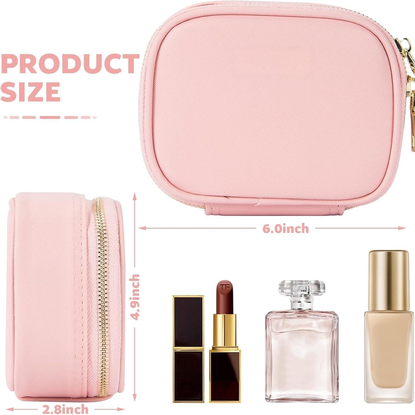 PU Leather Makeup Case with Mirror and Light