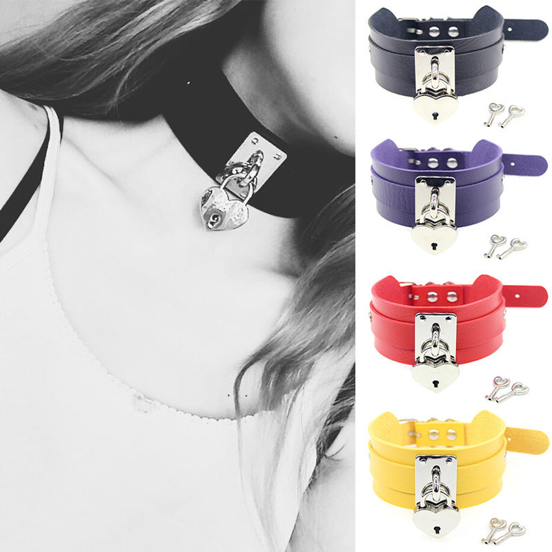 PU leather necklace