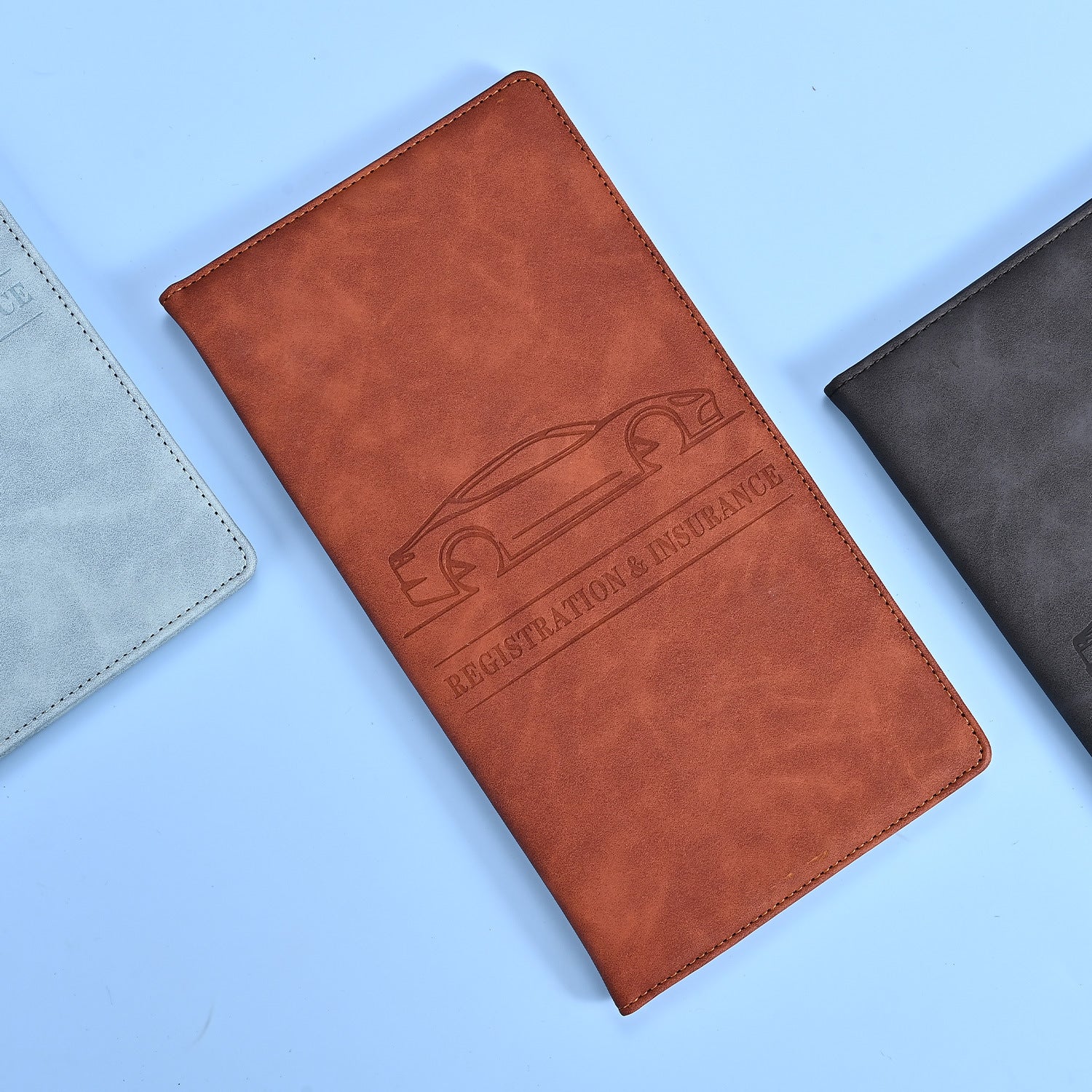 PU Leather Passport ID Card Holder