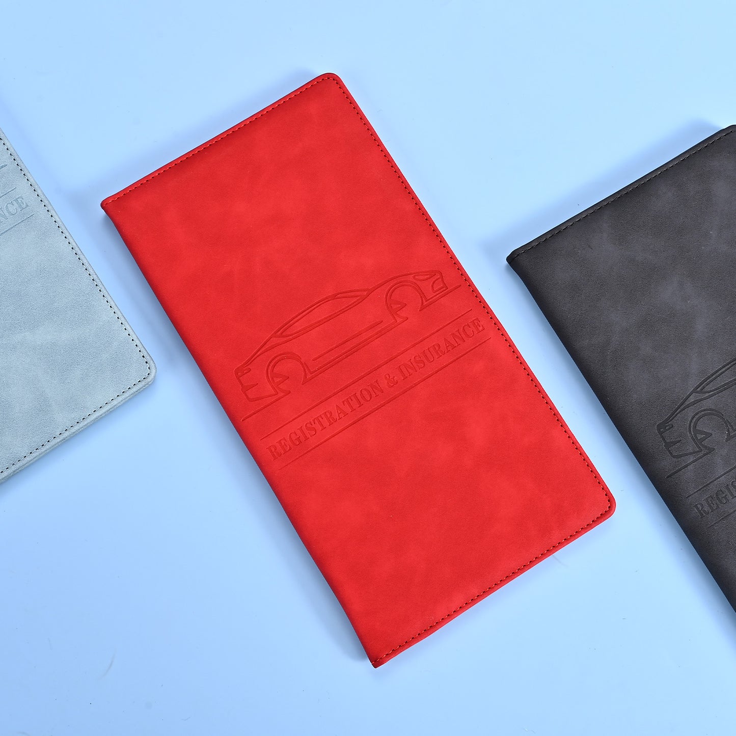 PU Leather Passport ID Card Holder