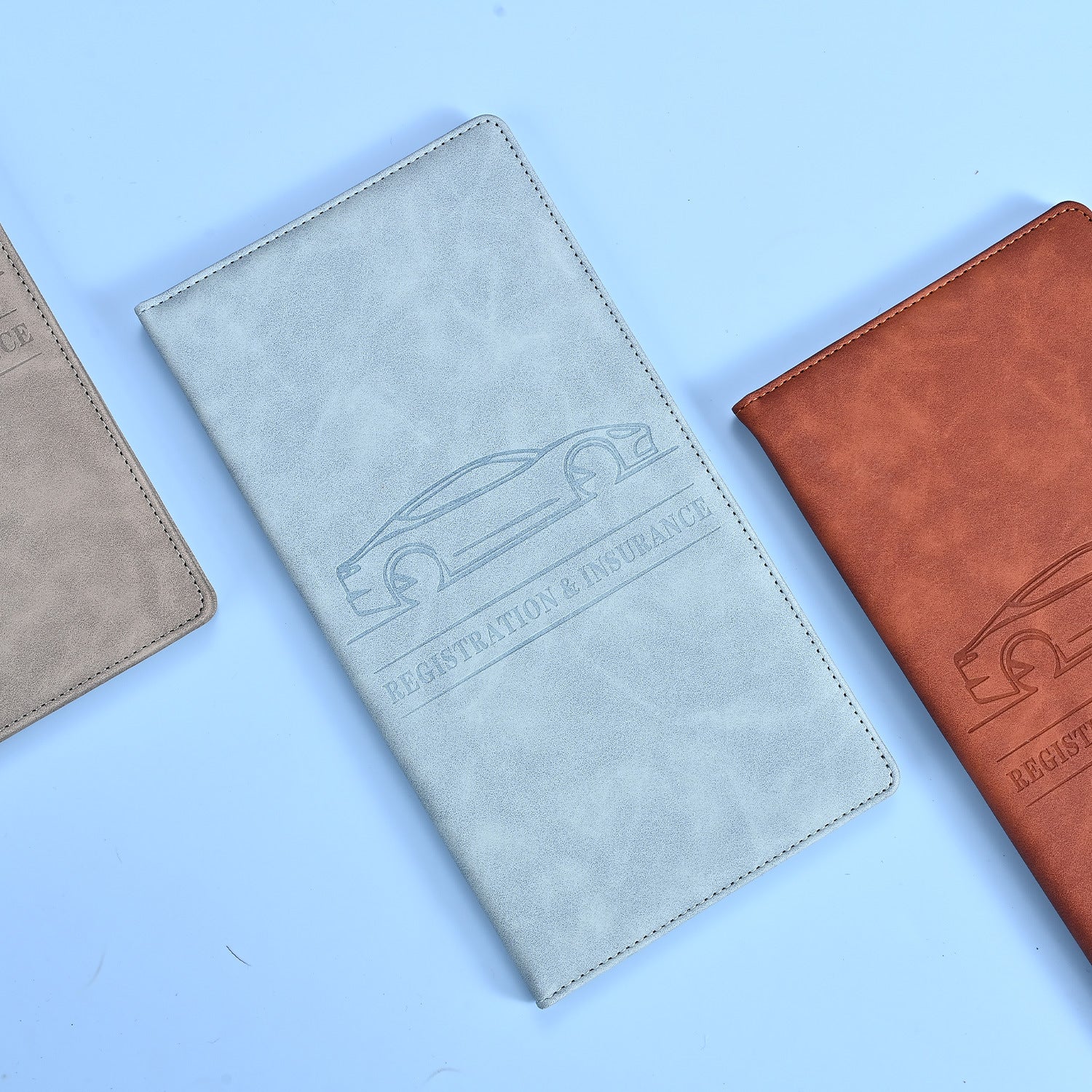 PU Leather Passport ID Card Holder