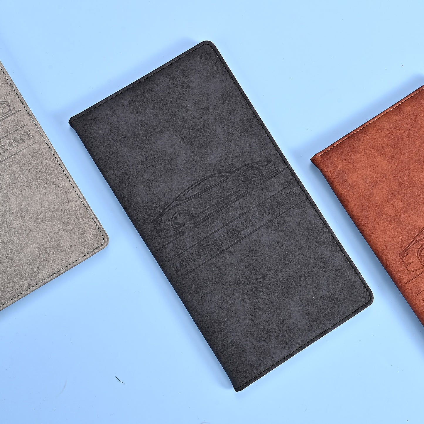 PU Leather Passport ID Card Holder
