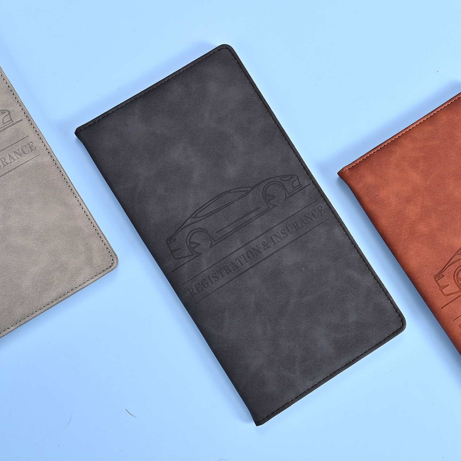 PU Leather Passport ID Card Holder