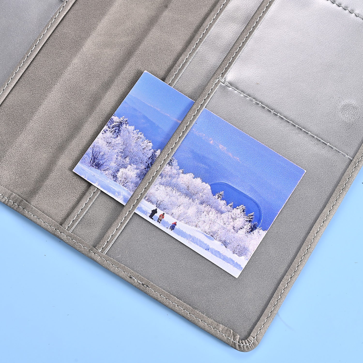 PU Leather Passport ID Card Holder