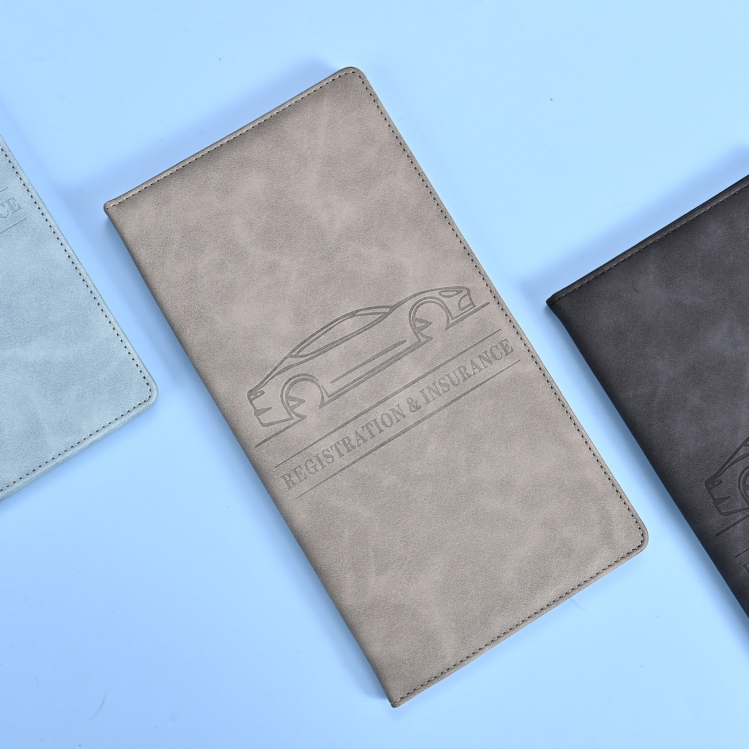 PU Leather Passport ID Card Holder