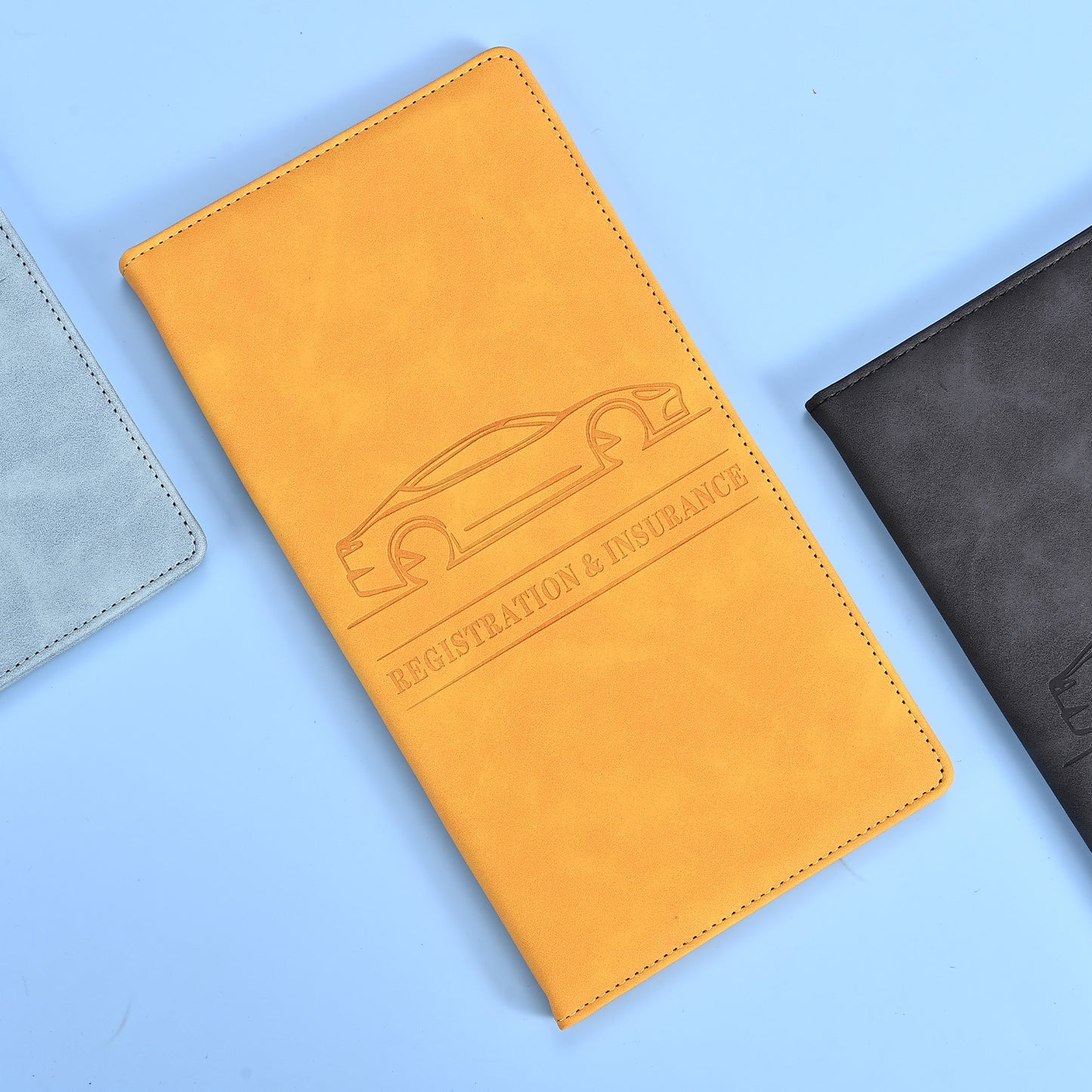 PU Leather Passport ID Card Holder