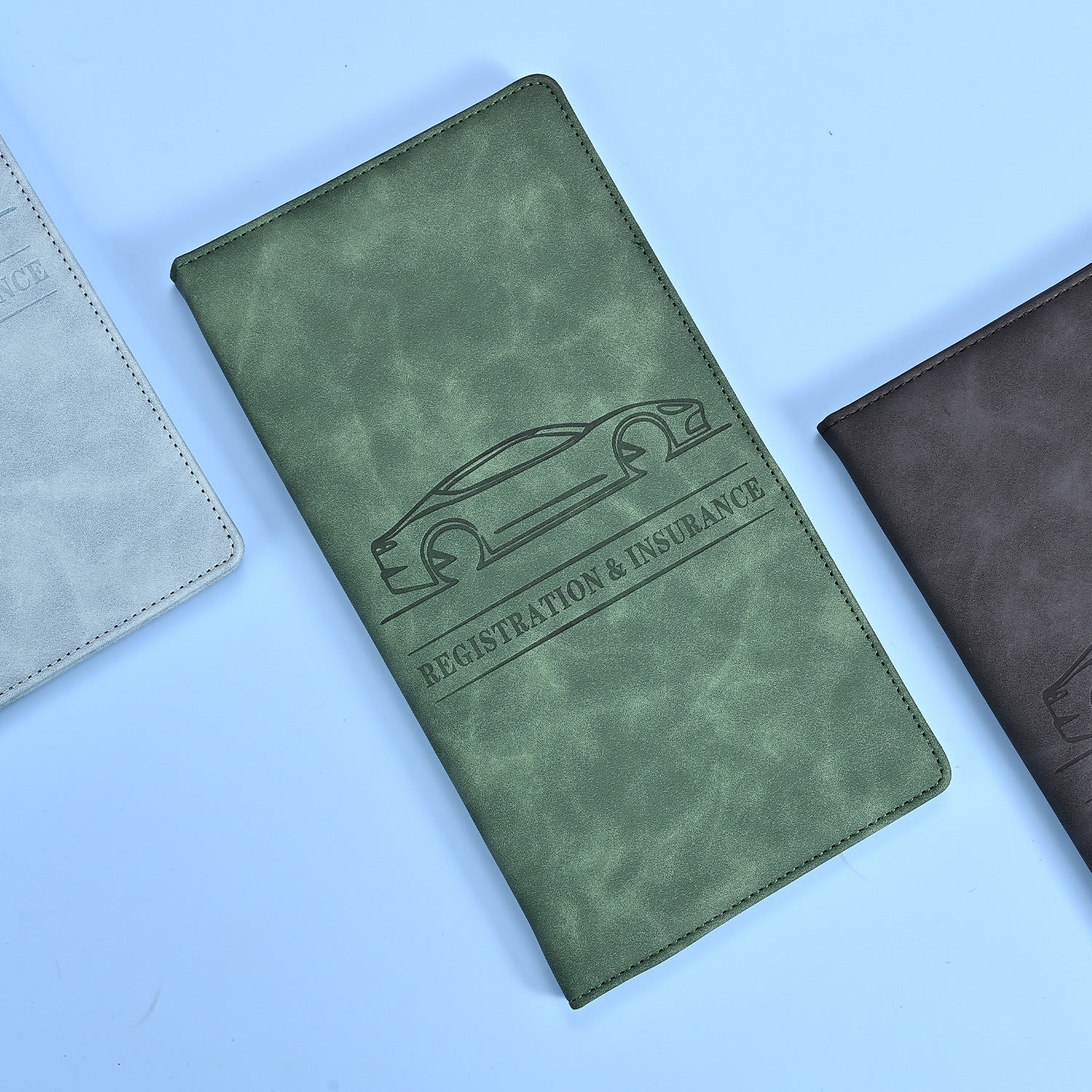 PU Leather Passport ID Card Holder