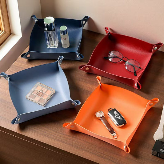 PU Leather Storage Box for Cosmetics and Jewelry