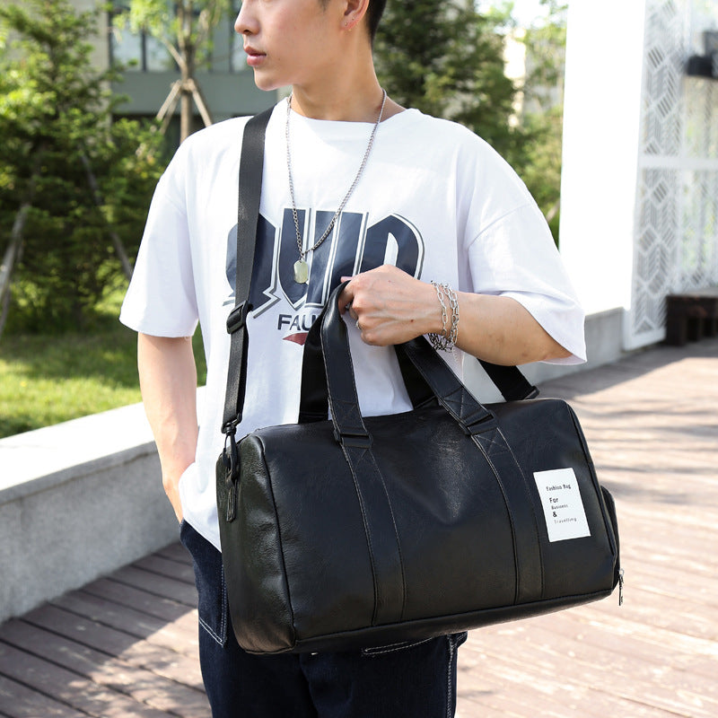 PU Leather Travel Duffel Bag
