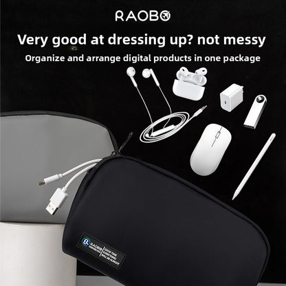 PU Leather Waterproof Travel Storage Bag