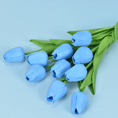 PU Mini Tulip Artificial Flower for Wedding and Home Decoration