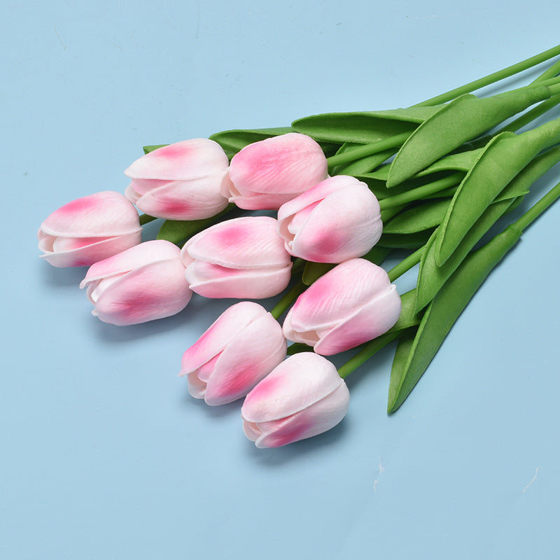 PU Mini Tulip Artificial Flower for Wedding and Home Decoration