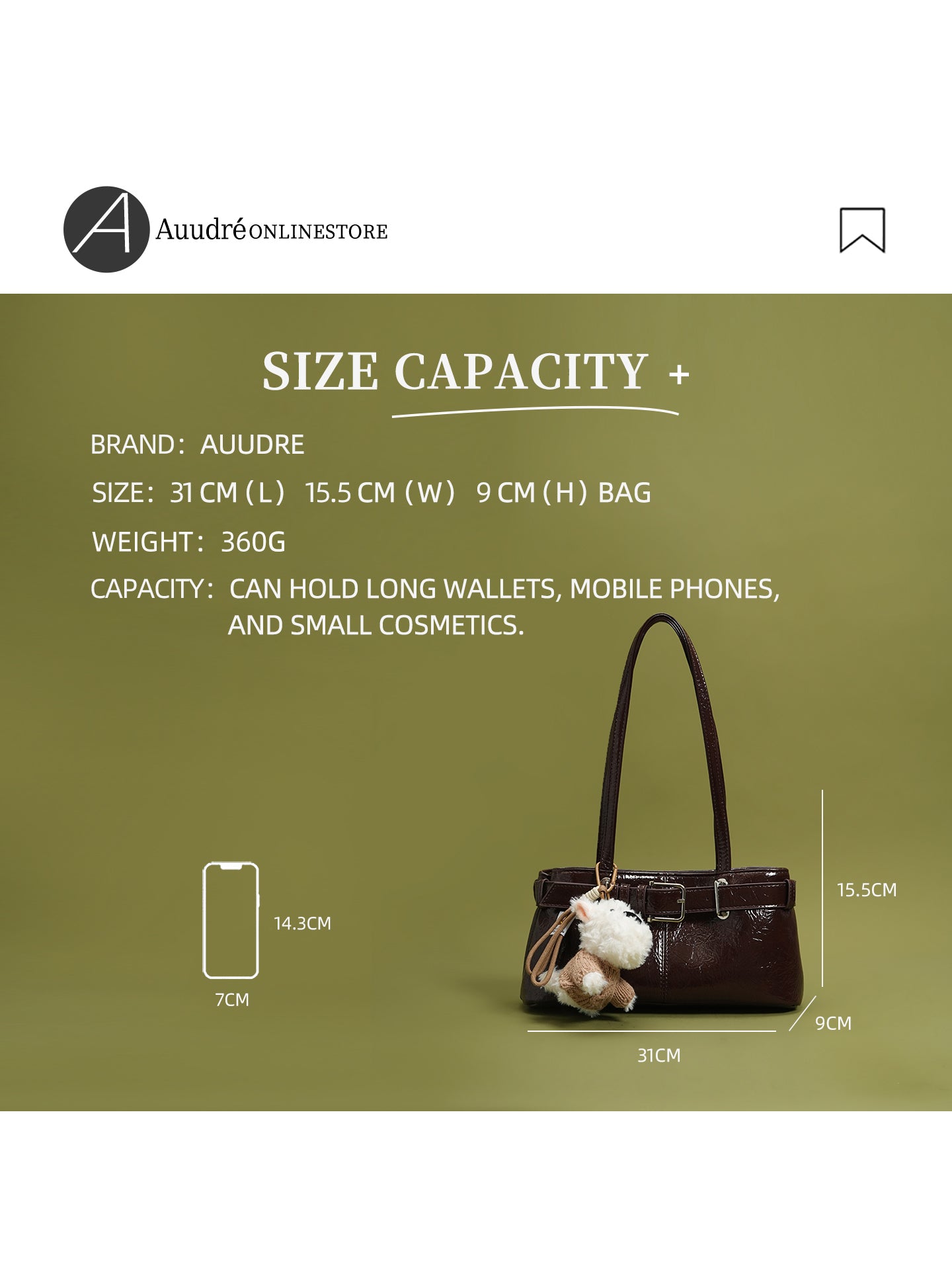 PU shoulder bag