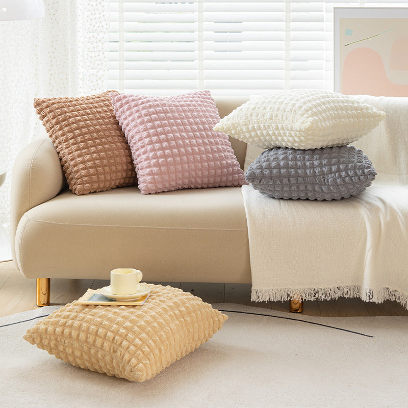 puff Plaid pillowcase