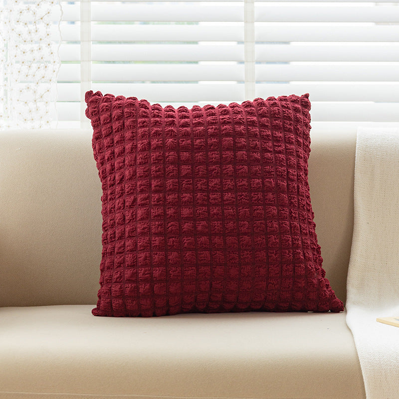puff Plaid pillowcase