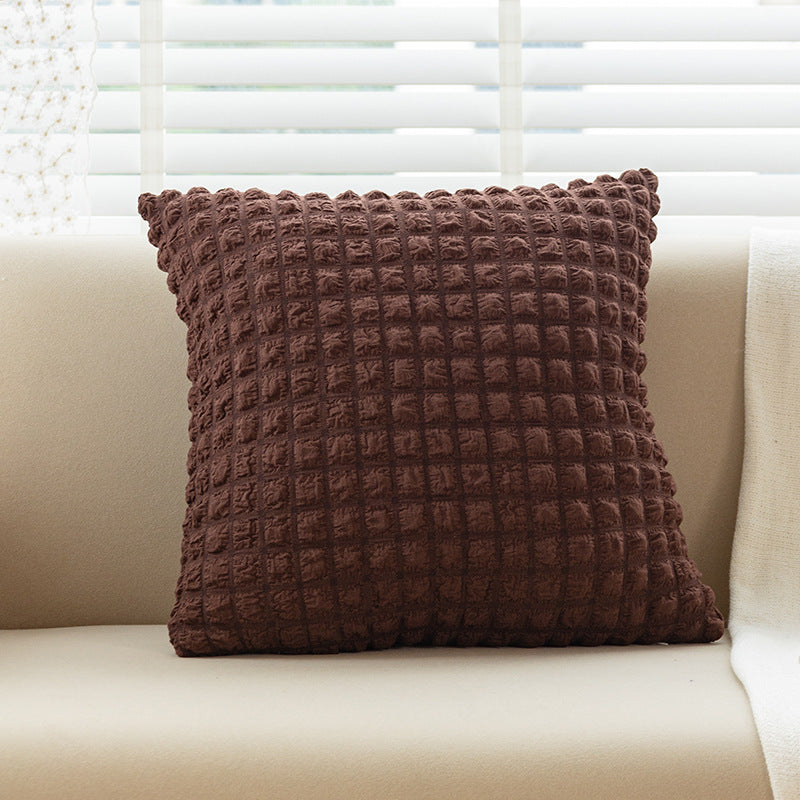 puff Plaid pillowcase