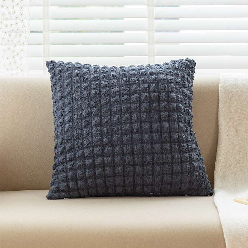 puff Plaid pillowcase