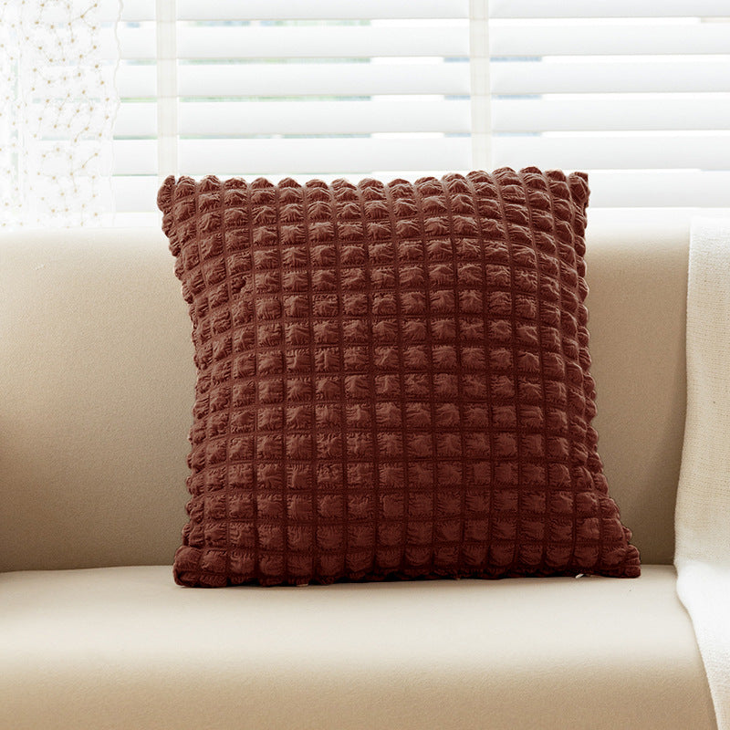 puff Plaid pillowcase