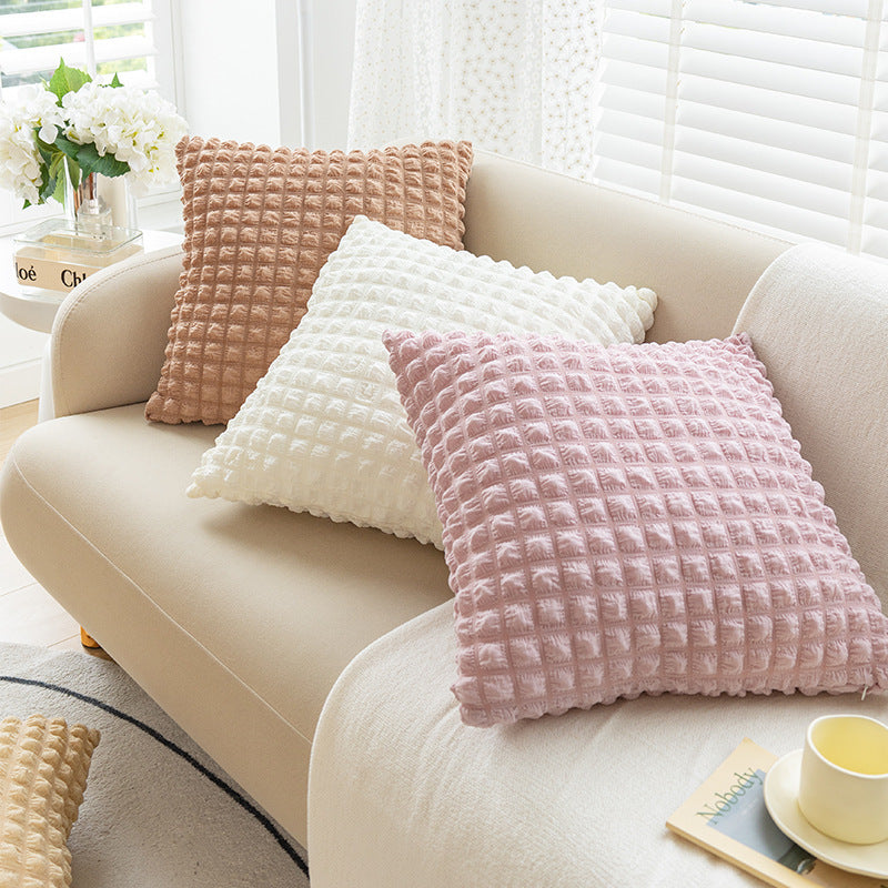 puff Plaid pillowcase