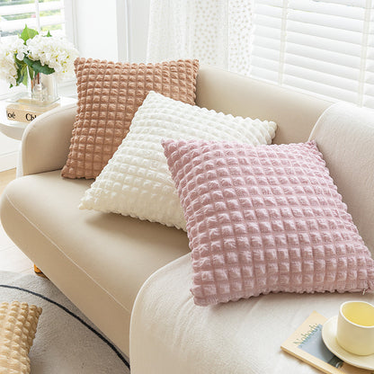 puff Plaid pillowcase