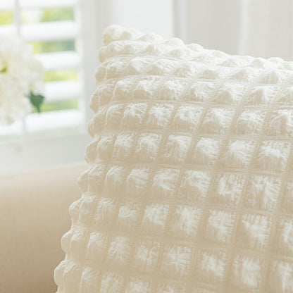 puff Plaid pillowcase