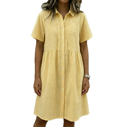 Puff-sleeve dress