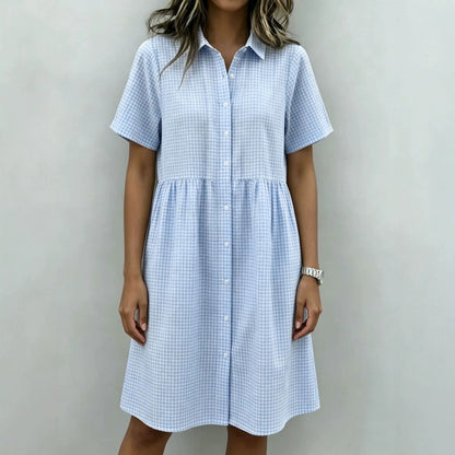 Puff-sleeve dress