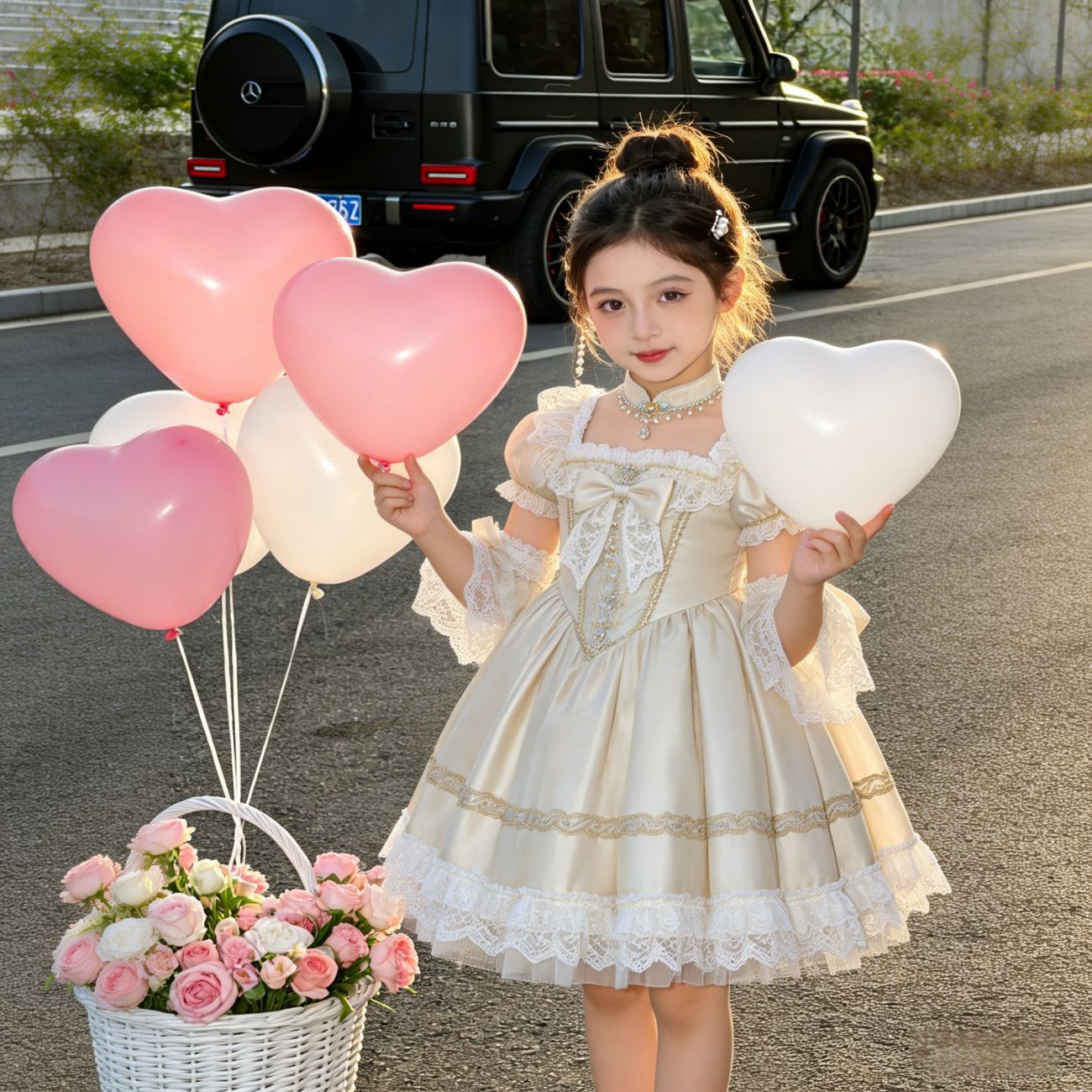 Puffy ball gown