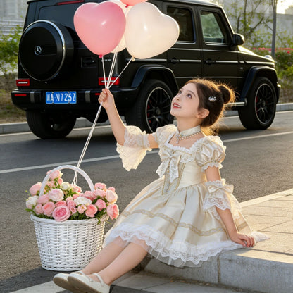 Puffy ball gown