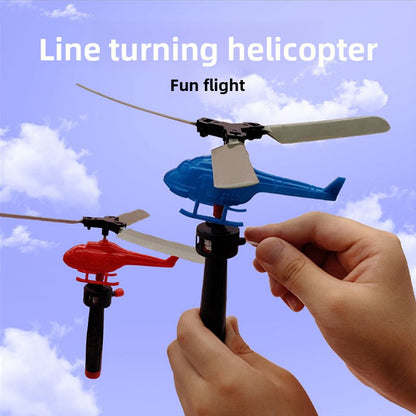 Pull Line Helicopter Toy
